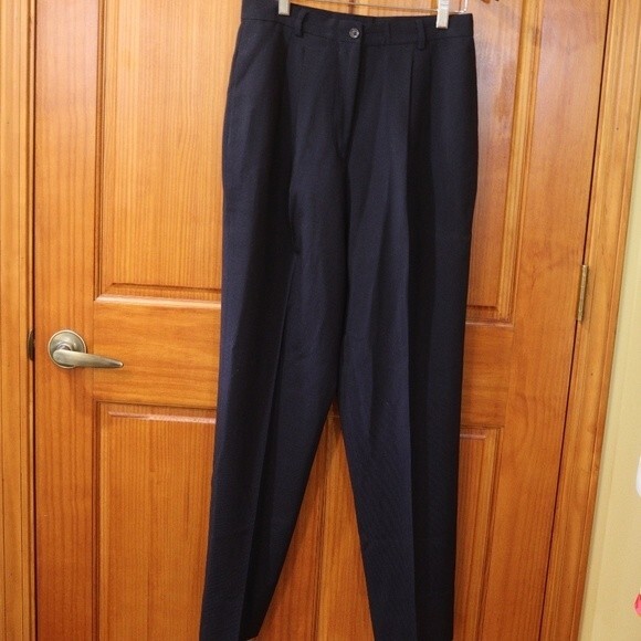 VESTIMENTA SPA Vintage Black Wool Pant Suit 3-Button Jacket Tailored 10 - Picture 11 of 16